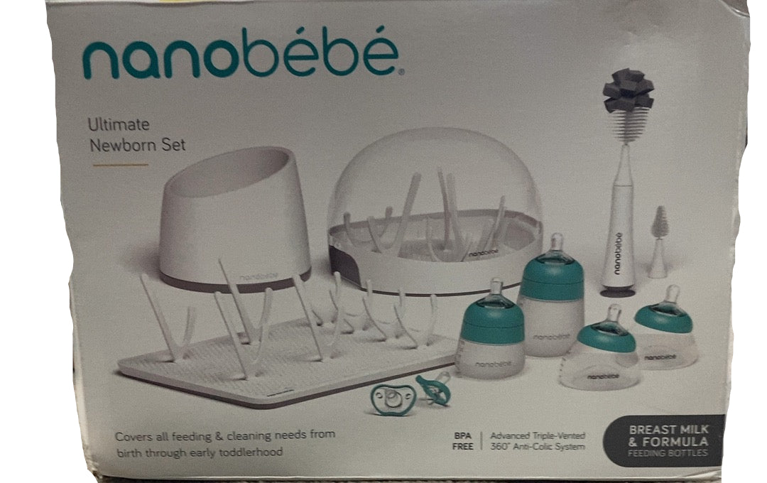 Shop Nanobébé Ultimate Newborn Baby Bottle Feeding Set, Teal at GoodBuy Gear