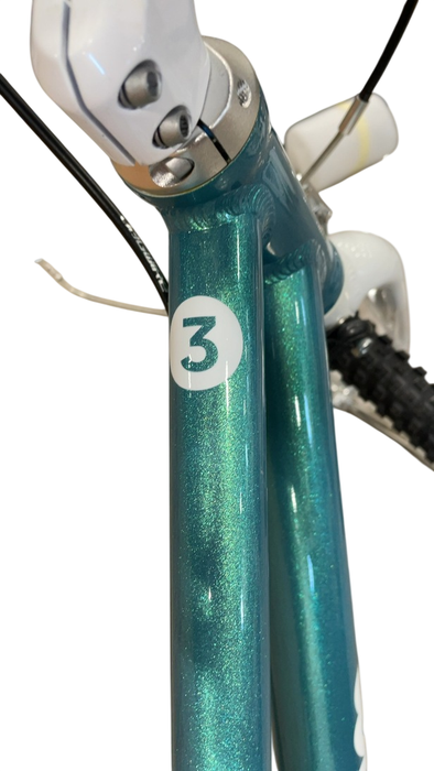 Shop Woom GO 3 Bike "16, AUTOMAGIC, Metallic turquoise at GoodBuy Gear