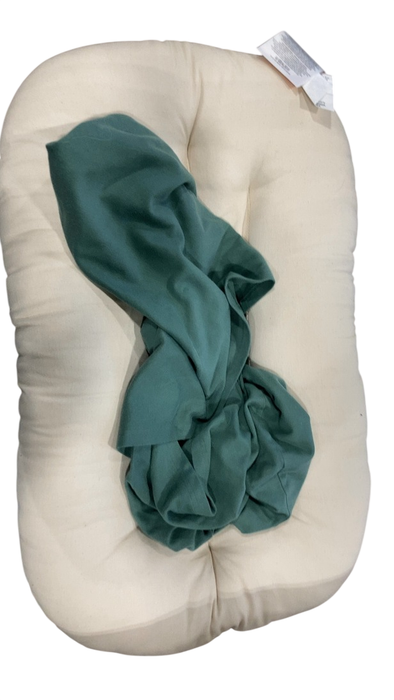 Shop Snuggle Me Organic Sensory Infant Lounger with Cover, Moss, Natural at GoodBuy Gear