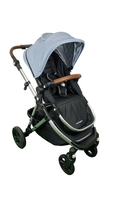 Shop Mockingbird Single 2.0 Stroller, Sky, Windowpane, Silver With Penny Leather, 2024 at GoodBuy Gear