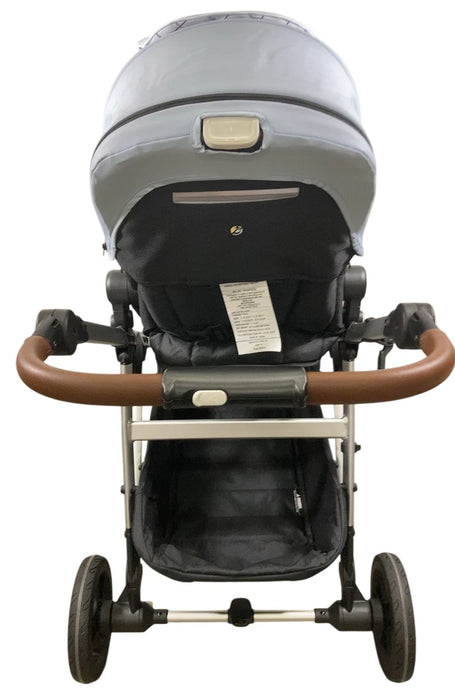 Mockingbird Single to Double 2.0 Stroller, 2025, Silver With Penny Leather, Sky, Windowpane