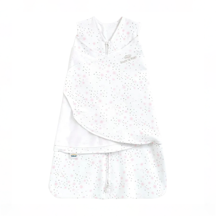 Shop Halo SleepSack Swaddle, Midnight Moons Pink, Small at GoodBuy Gear