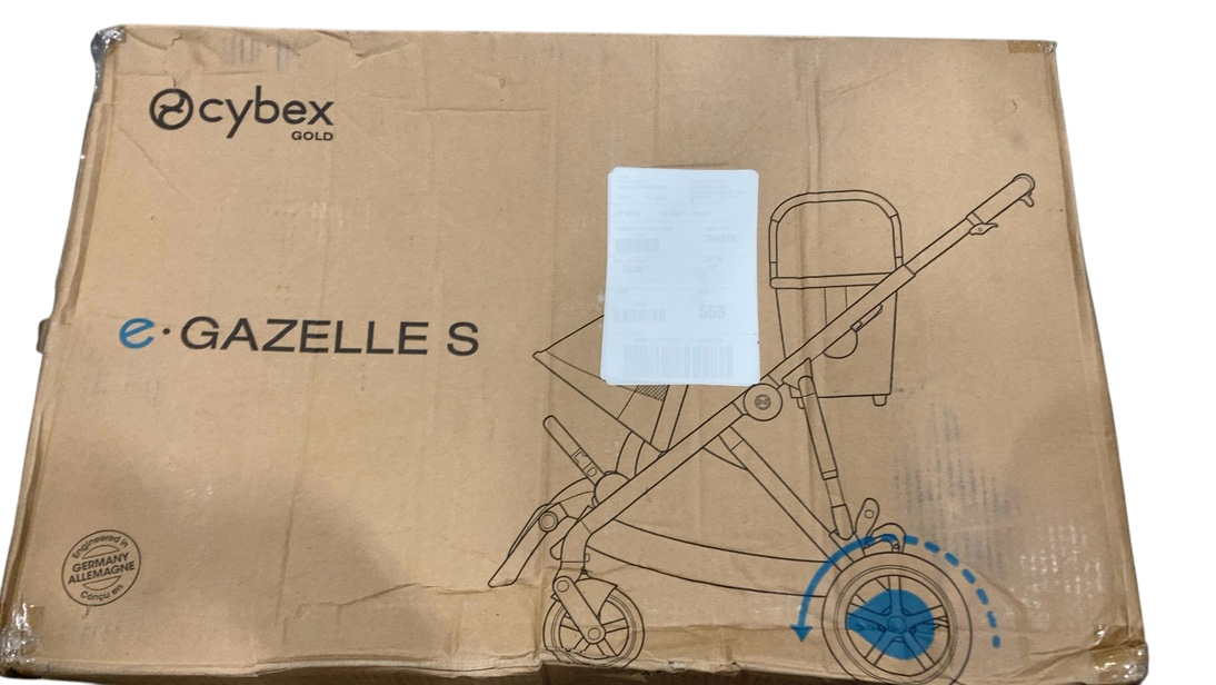 Shop Cybex e-Gazelle S Stroller, 2024, Seashell Beige, Taupe at GoodBuy Gear