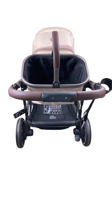 Shop Cybex e-Gazelle S Stroller, 2024, Almond Beige, Taupe at GoodBuy Gear