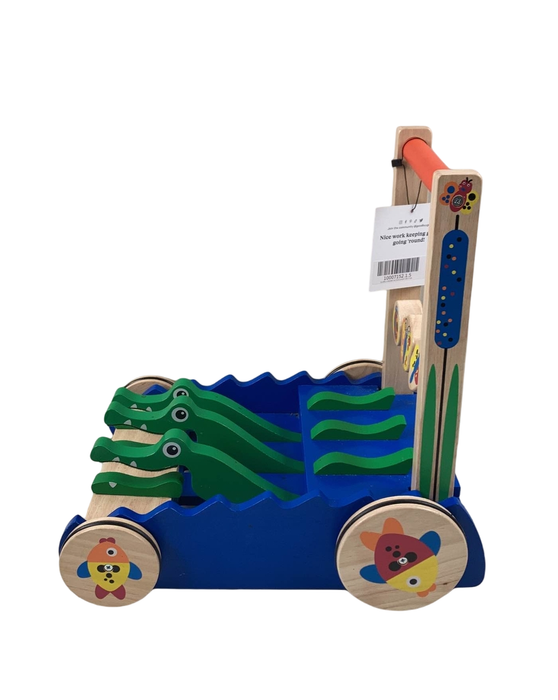 secondhand Melissa & Doug Chomp and Clack Alligator Push Toy