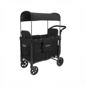 Shop Wonderfold W2 Multifunctional Double Stroller Wagon, 2025, Black, Plus Model at GoodBuy Gear