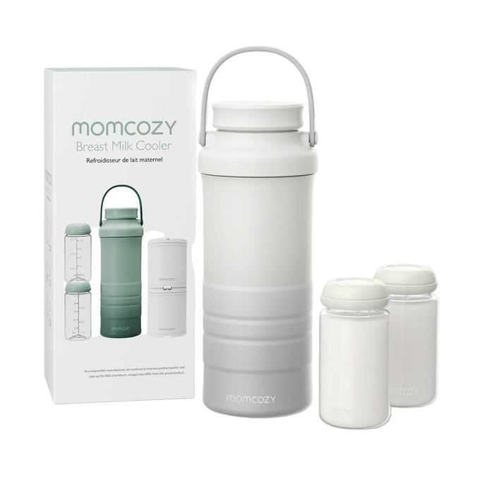 Momcozy Portable Breastmilk Cooler, White Ombre