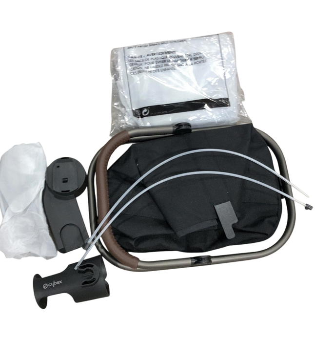 Shop Cybex Gazelle S Modular Stroller, 2024, Moon Black, Taupe Frame at GoodBuy Gear