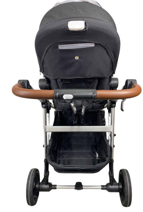 Shop Mockingbird Single to Double 2.0 Stroller, 2024, Black, Silver With Penny Leather, Watercolor Drops at GoodBuy Gear