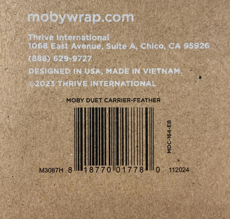 Shop Moby Duet Baby Carrier, Feather at GoodBuy Gear