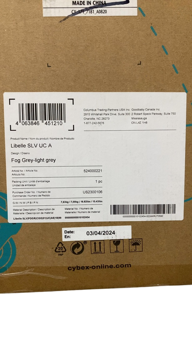 Shop Cybex Libelle 2 Compact Stroller, 2024, Fog Grey at GoodBuy Gear