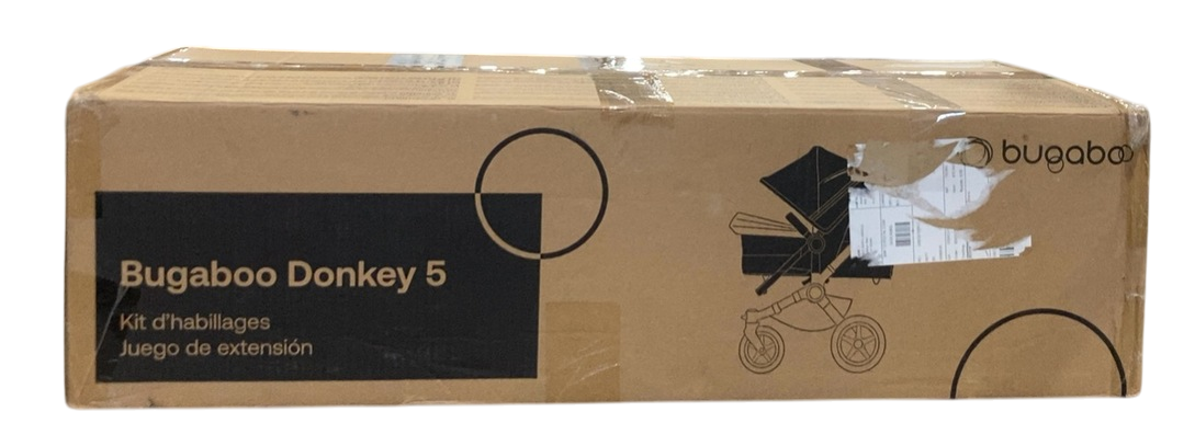 Shop Bugaboo Donkey 5 Duo Extension Set, Black, Midnight Black, Midnight Black, 2025, with Canopy at GoodBuy Gear