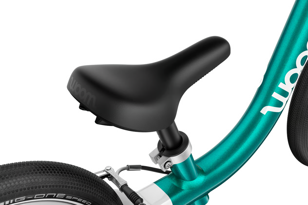 Shop Woom GO 1 Balance Bike, Metallic turquoise at GoodBuy Gear