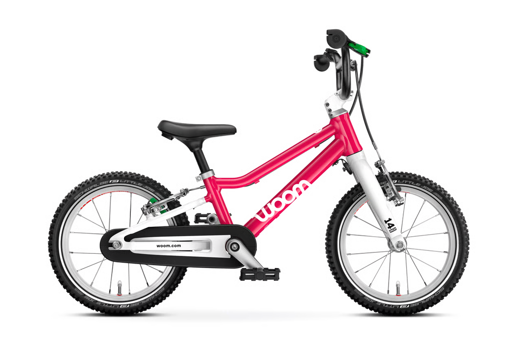 Shop Woom GO 2 Bike- 14”, Hot Pink at GoodBuy Gear