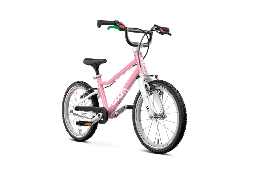Shop Woom GO 3 Bike "16, Powder Pink, Base Model at GoodBuy Gear
