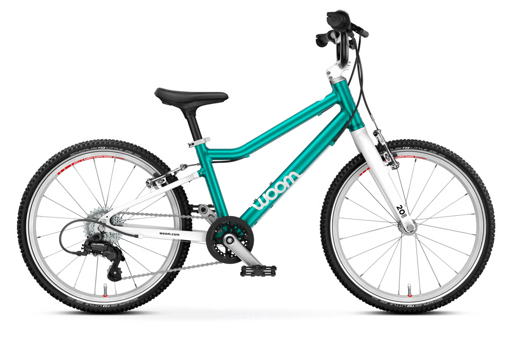 Shop Woom GO 4 Bike 20", Metallic turquoise at GoodBuy Gear