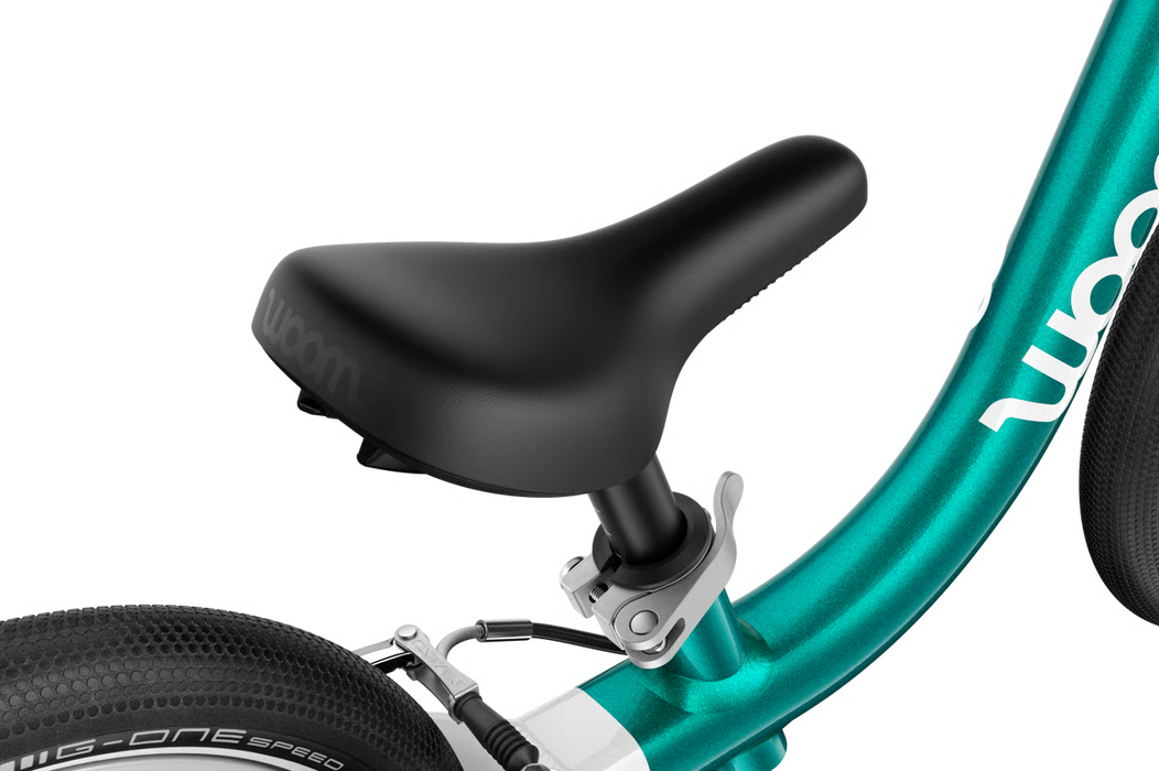 Shop Woom GO 1 Balance Bike, Metallic turquoise at GoodBuy Gear
