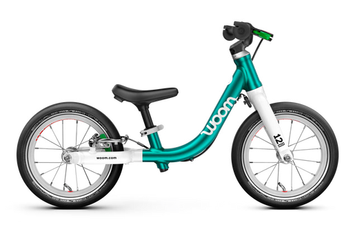 Shop Woom GO 1 Balance Bike, Metallic turquoise at GoodBuy Gear