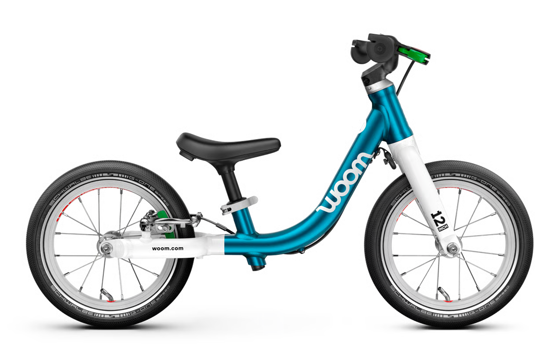Shop Woom GO 1 Balance Bike, Metallic Blue at GoodBuy Gear