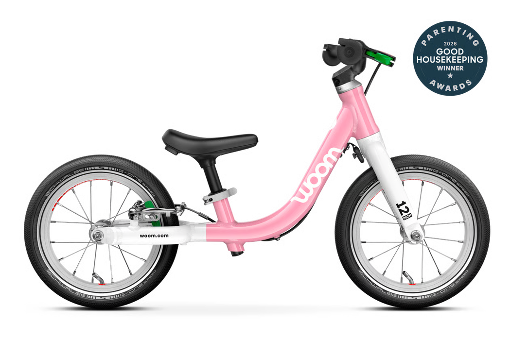 Shop Woom GO 1 Balance Bike, Powder Pink at GoodBuy Gear