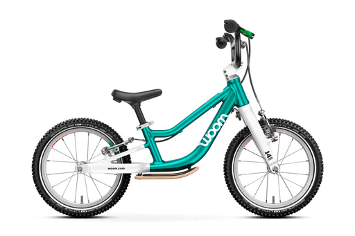 Shop Woom GO 1 Plus Balance Bike, Metalic turquoise at GoodBuy Gear