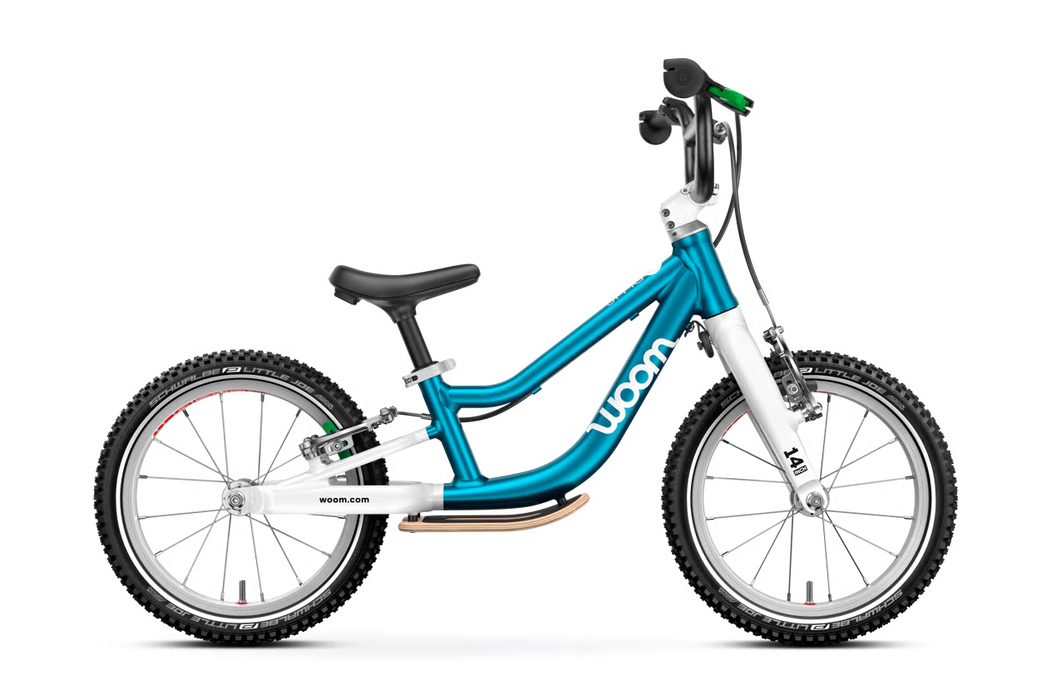 Shop Woom GO 1 Plus Balance Bike, Metallic Blue at GoodBuy Gear