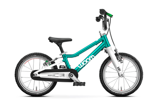 Shop Woom GO 2 Bike- 14”, Metallic turquoise at GoodBuy Gear