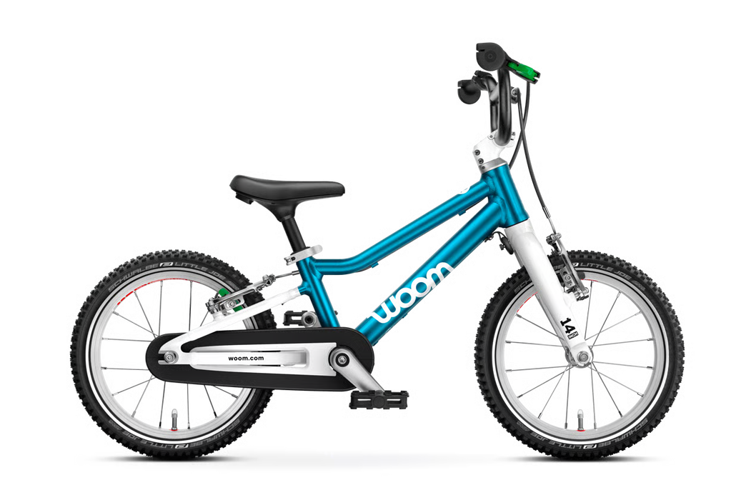 Woom GO 2 Bike- 14”, Metallic Blue
