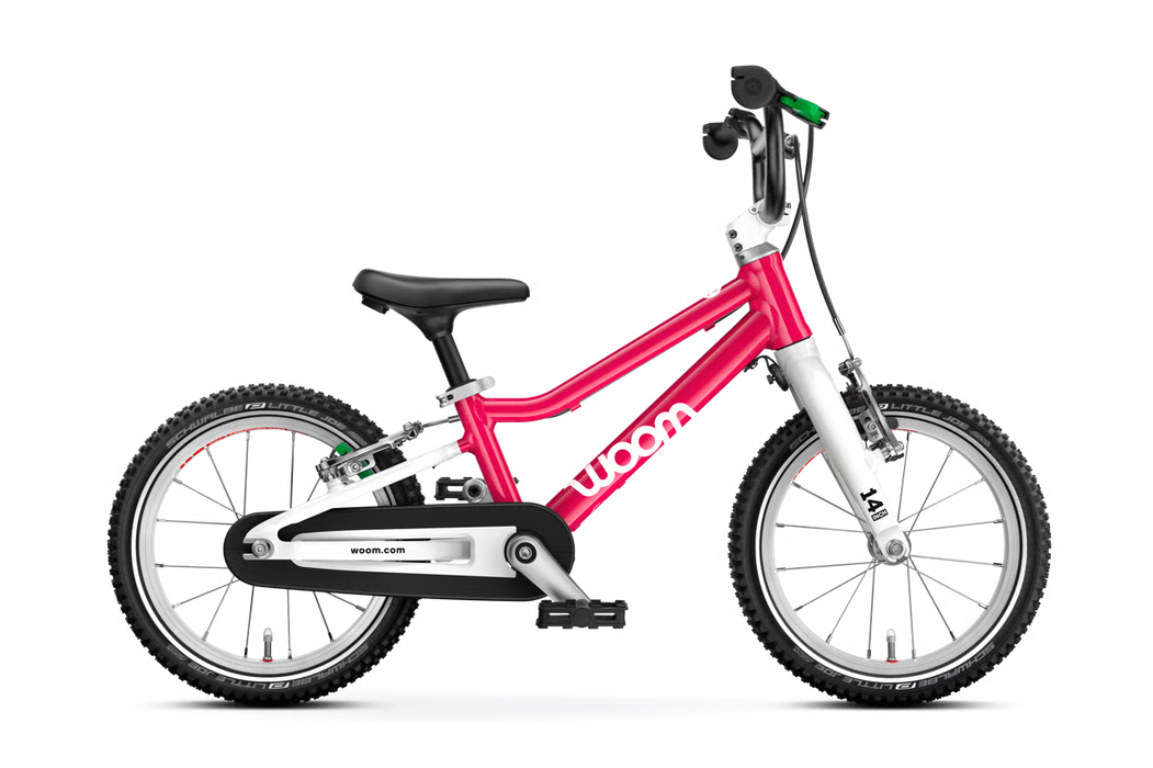 Shop Woom GO 2 Bike- 14”, Hot Pink at GoodBuy Gear