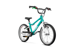 Shop Woom GO 3 Bike "16, Base Model, Metallic turquoise at GoodBuy Gear