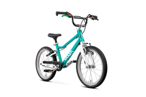 Shop Woom GO 3 Bike "16, Base Model, Metallic turquoise at GoodBuy Gear