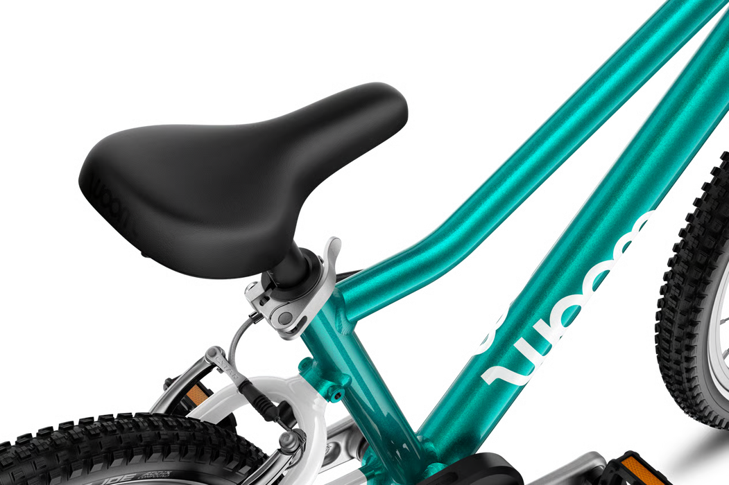 Shop Woom GO 3 Bike "16, Base Model, Metallic turquoise at GoodBuy Gear