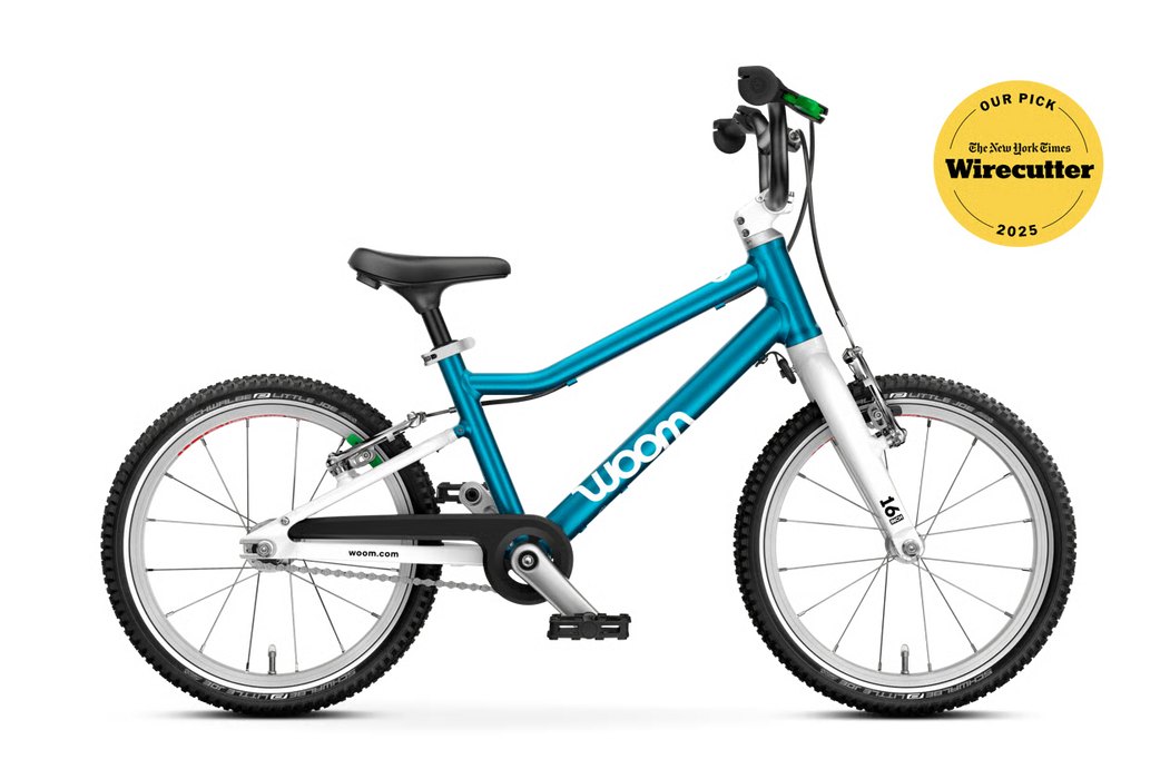 Shop Woom GO 3 Bike "16, Base Model, Metallic Blue at GoodBuy Gear