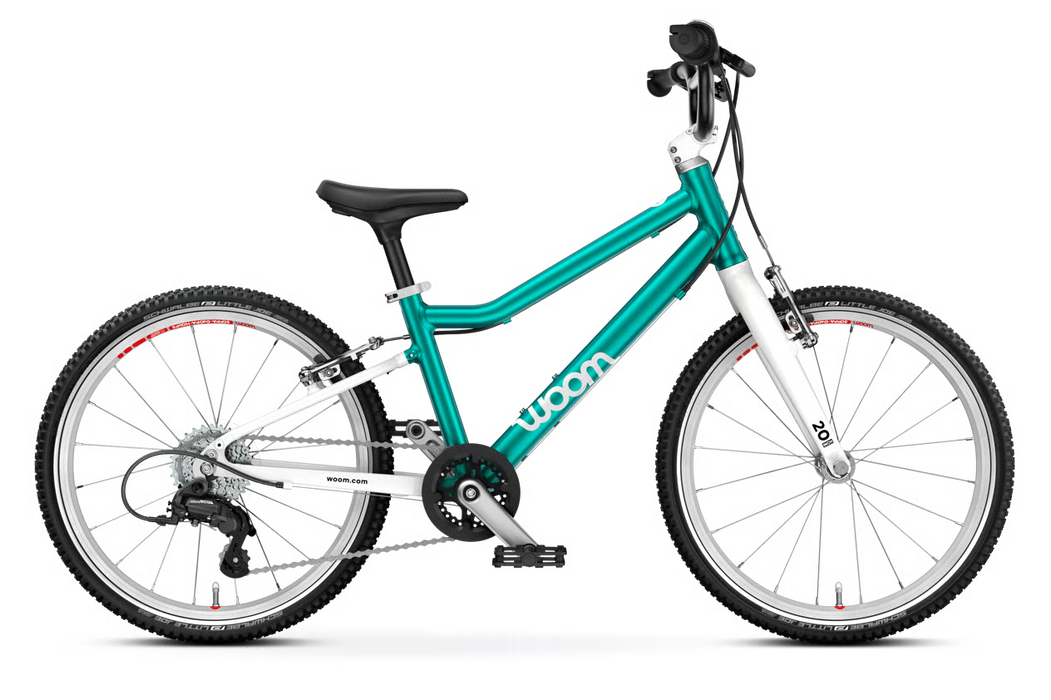 Shop Woom GO 4 Bike 20", Metallic turquoise at GoodBuy Gear