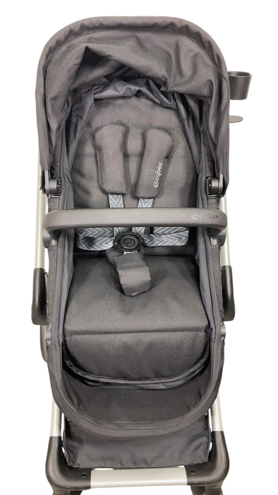 Shop Cybex Eos Stroller, 2024, Moon Black, Silver at GoodBuy Gear