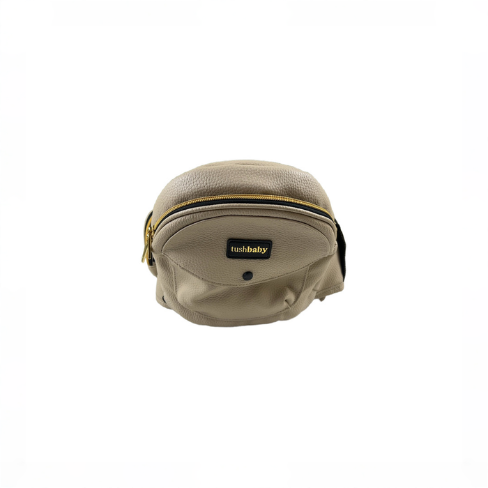 Shop TushBaby Hip Baby Carrier, Vegan Leather Cream at GoodBuy Gear