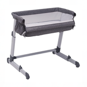 Shop Simmons Kids Dream Bedside Bassinet, Grey Tweed at GoodBuy Gear
