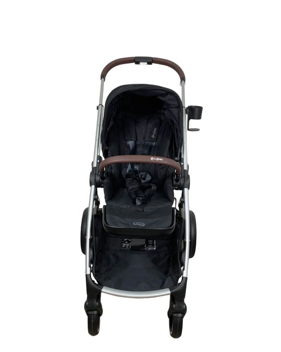 Cybex Gazelle S Modular Stroller, Moon Black, Silver Frame, 2025