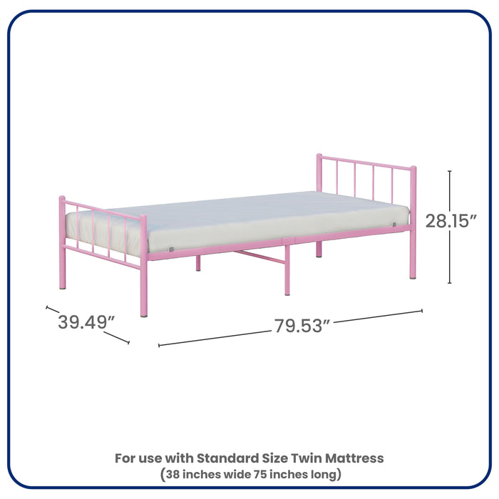 BK Furniture Austin Metal Twin Bed
