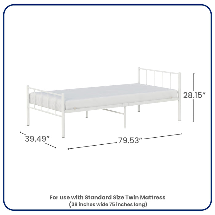 BK Furniture Austin Metal Twin Bed