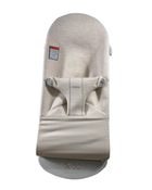 used BabyBjorn Bouncer Bliss, Light Gray Frame, Light Beige 3D Jersey