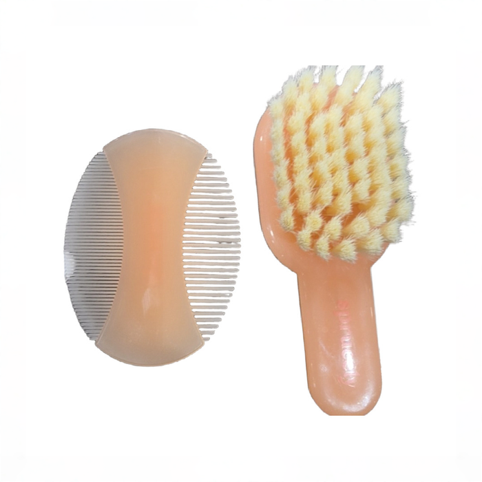 Shop Sprucely Brush And Comb Set, Cantaloupe at GoodBuy Gear