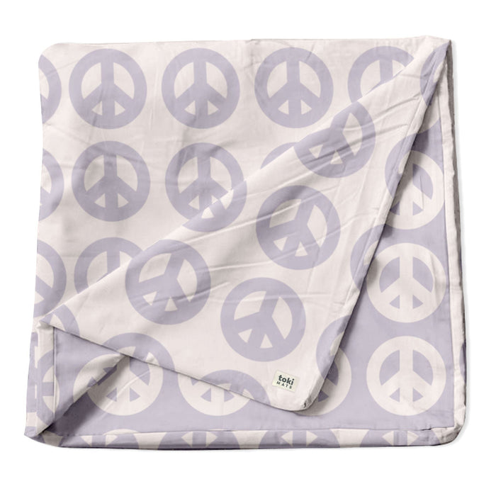 Toki Mats Padded Play Mat Cover, Peace Sign Cover, Multiple Sizes