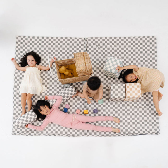 Toki Kids Checker Pepper Organic Cotton Mat