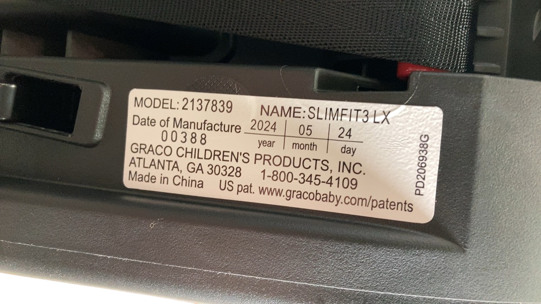 Shop Graco SlimFit3 LX Convertible Car Seat, 2024, Kunningham at GoodBuy Gear