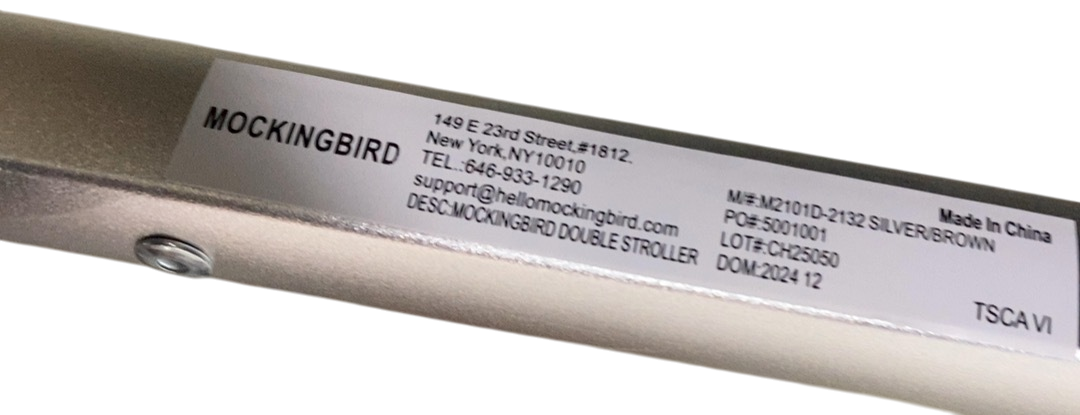 Shop Mockingbird Single to Double 2.0 Stroller, 2024, Black, Silver With Penny Leather, Windowpane at GoodBuy Gear