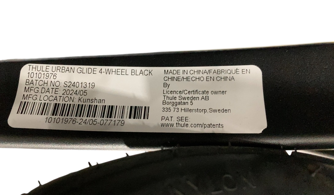 Shop Thule Urban Glide 4-Wheel Stroller, 2024, Black, Click In Buckle at GoodBuy Gear