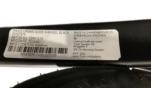 Shop Thule Urban Glide 4-Wheel Stroller, 2024, Black, Click In Buckle at GoodBuy Gear