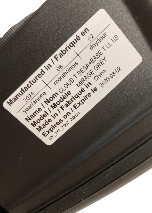 Shop Cybex Cloud T SensorSafe Infant Car Seat With Base, 2024, Mirage Grey at GoodBuy Gear