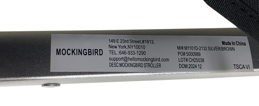 Shop Mockingbird Single 2.0 Stroller, 2024, Black, Silver With Penny Leather, Windowpane at GoodBuy Gear